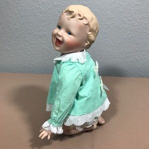 Jessica Porcelain Kneeling Doll ruffle outfit